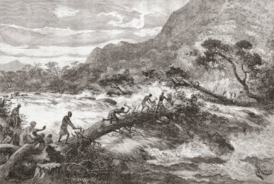 An Improvised Bridge in Central Africa, from 
